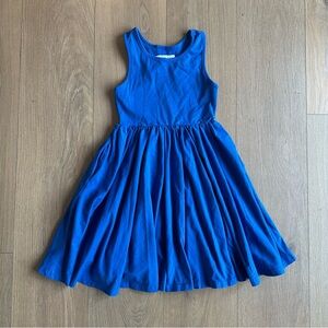 Blue Sleeveless racerback Kids Dress